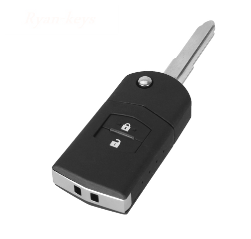 Mazda Key Fob Shell 10pcs 2 Button Remote Key Fob Shell Case Folding Flip With Uncut Blade ...