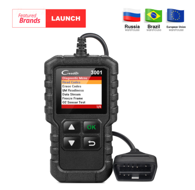 LAUNCH X431 Creader 3001 Full OBD2 OBDII Code Reader Scan tools OBD 2 ...